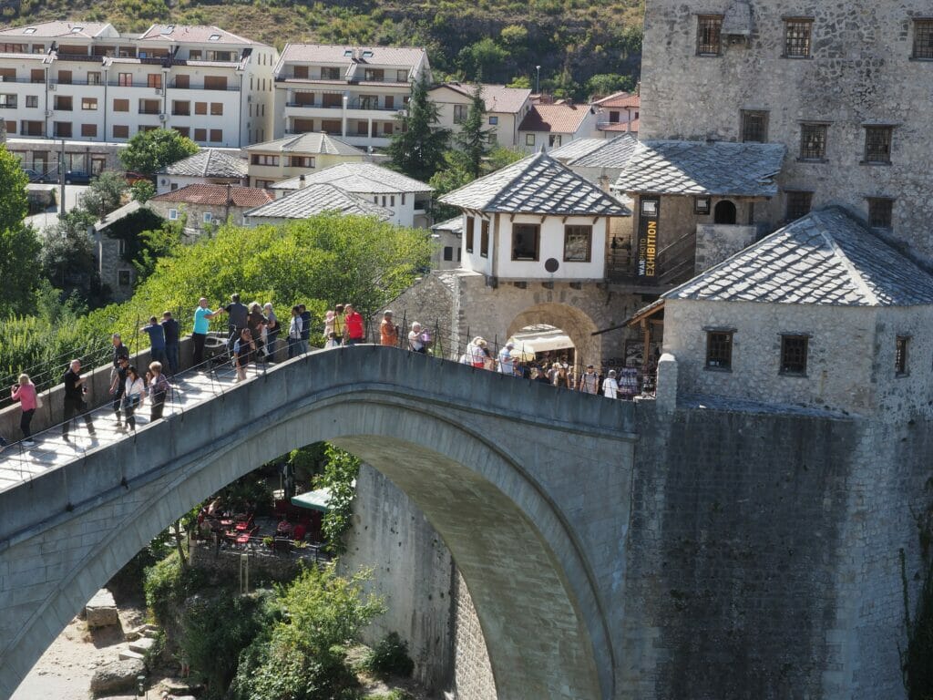 A symbol of unity — and separation: The old bridge, stari most, in Mostar.
