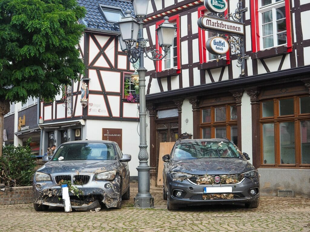 Impressionen des Hochwassers im Juli 2021 in Nordrhein-Westfalen. Hier: Bad Neuenahr-Ahrweiler